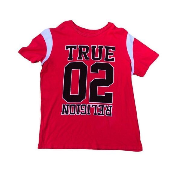 True Religion Shirt Big Logo XXXL Red True Back - Picture 5 of 7